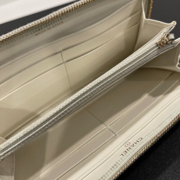 Chanel Goatskin Quilted 19 Long Zip Around Wallet (JB1241) - Picture 8 of 12